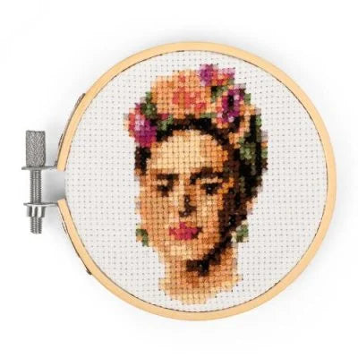 Mini Cross Stitch | Frida Kahlo