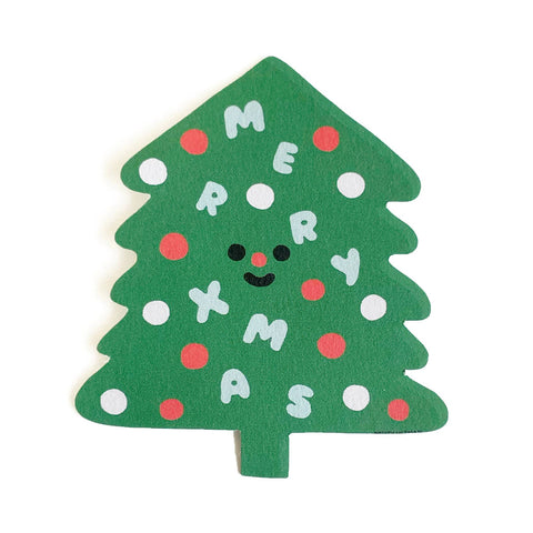 Merry Christmas Tree Sticker