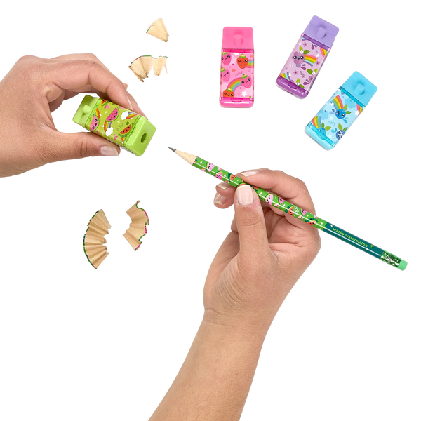 Lil' Juicy Box Scented Erasers + Sharpeners