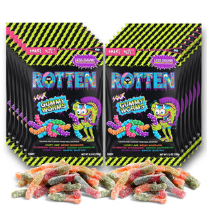 "Rotten" Sour Gummy Worms