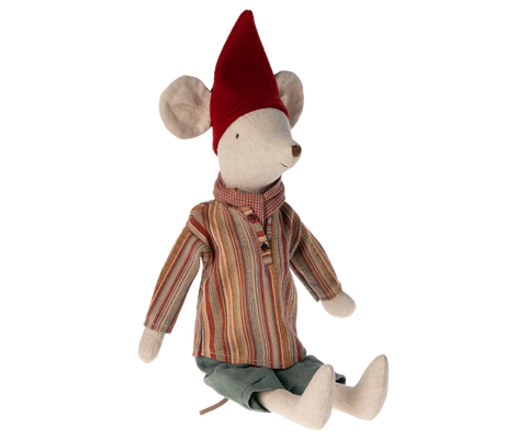 Medium Boy Christmas Mouse - Scarf