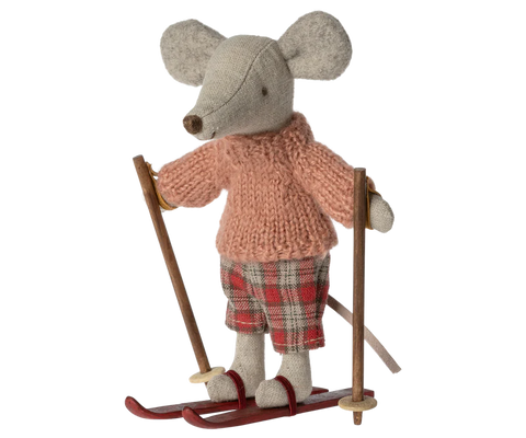 Winter Mouse with Ski Set - Big Sister