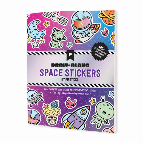 Draw-Along Space Stickers