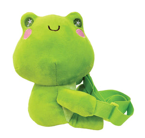 Plush Happy Frog Crossbody Bag