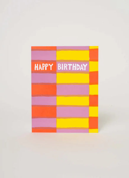 Fruit Stripe Birthday Card