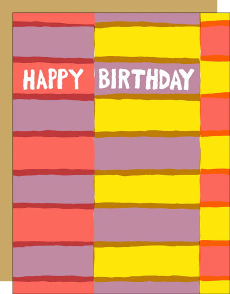 Fruit Stripe Birthday Card