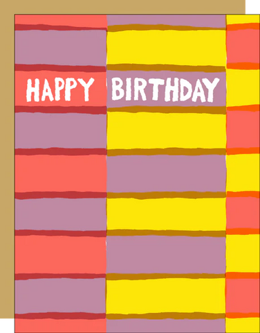 Fruit Stripe Birthday Card