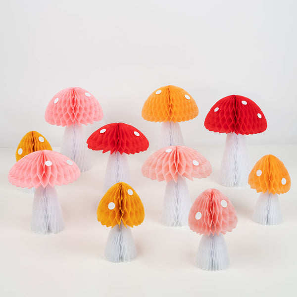 Honeycomb Mushroom Decor