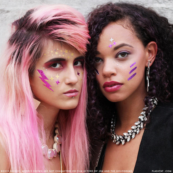 Jem & The Holograms Temporary Tattoos