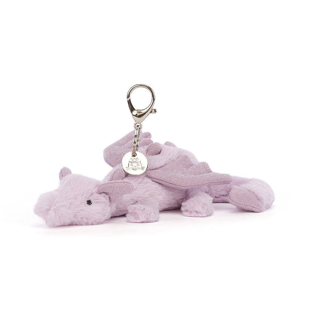 Lavender Dragon Bag Charm