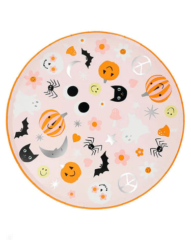 Groovy Halloween Icon Dinner Plates