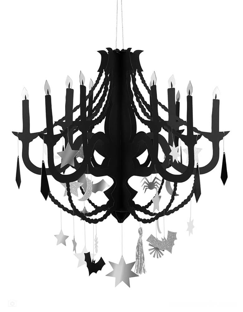 Black Paper Chandelier