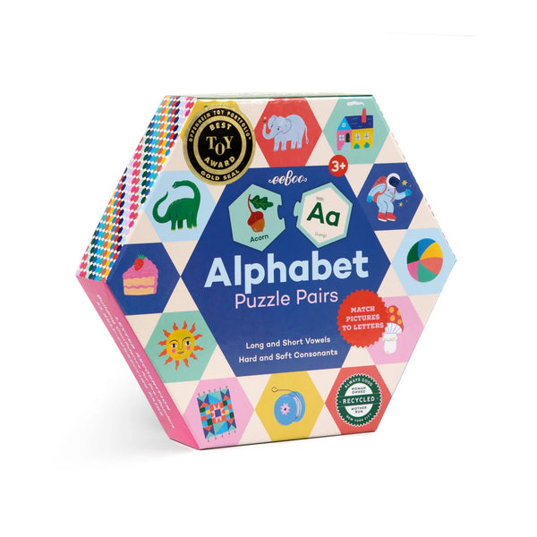 Alphabet Hexagon Puzzle Pairs