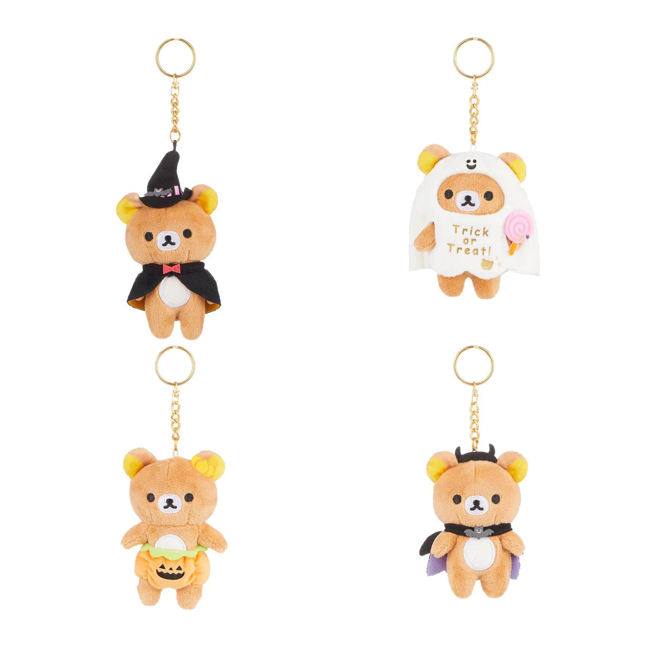 Rilakkuma Halloween Plush Keychain Blind Box