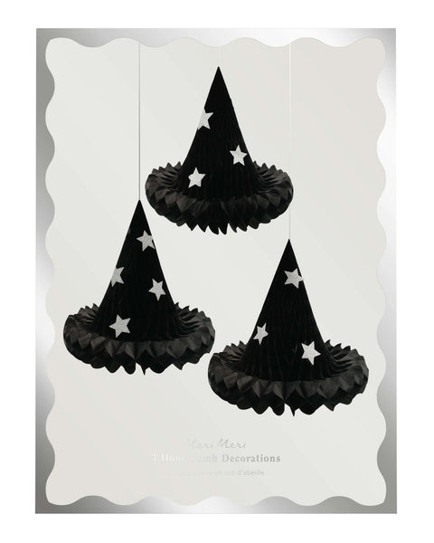 Hanging Witch Hat Honeycomb Decorations