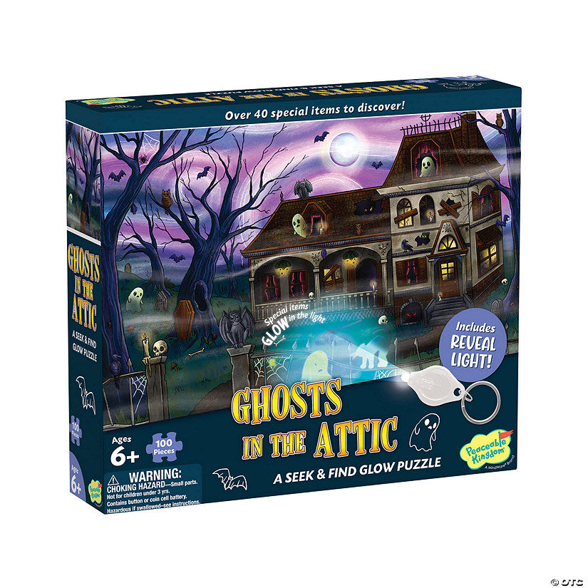 Ghosts In The Attic | Seek & Find Glow Puzzle