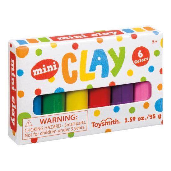 Mini Clay, 6 Vibrant Colors