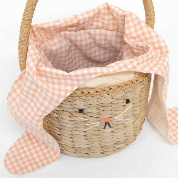 Gingham Bunny Easter Basket