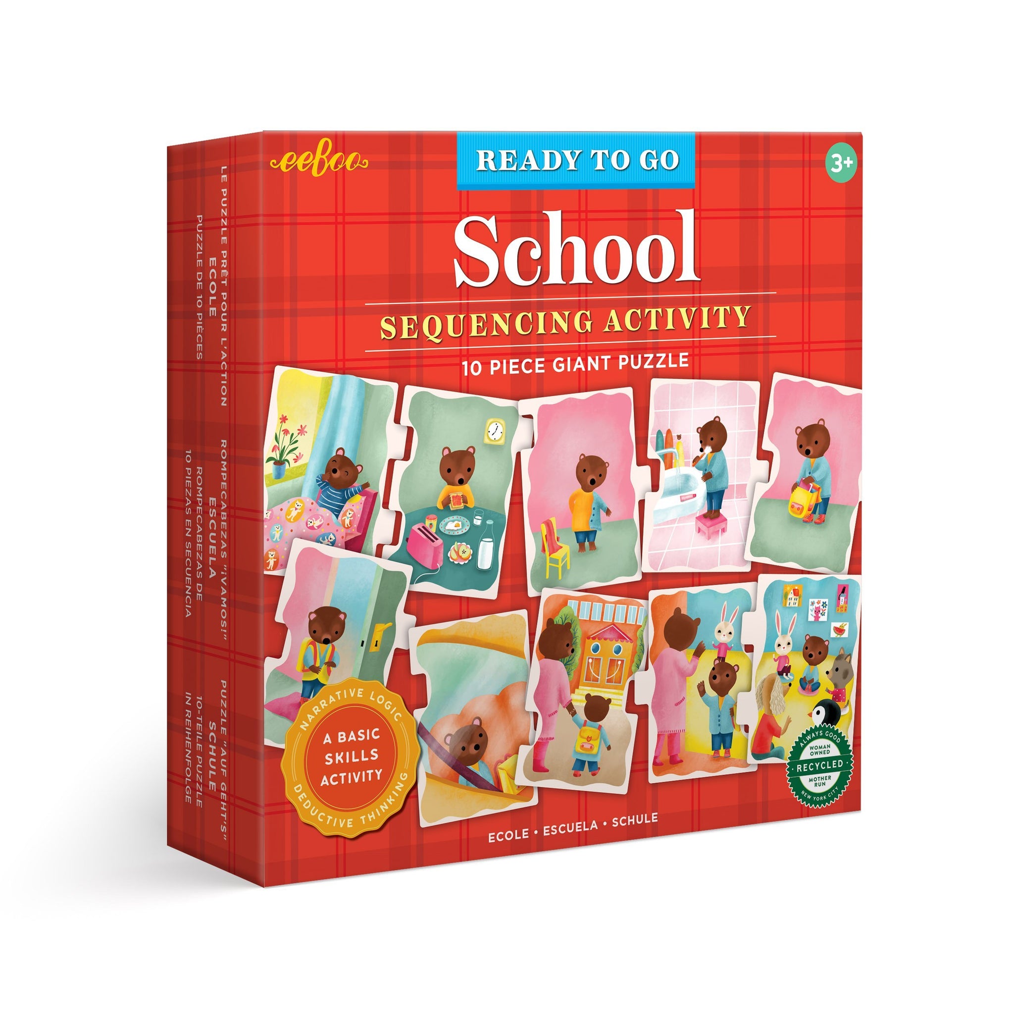 10 Piece Sequencing Puzzle - School