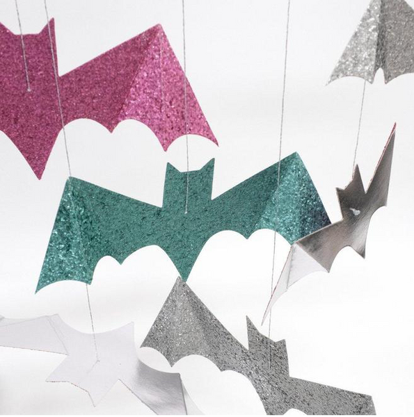 Glitter Hanging Bats