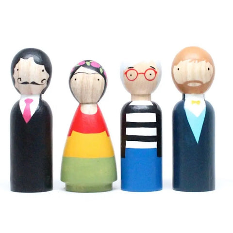 Modern Artist Wooden Dolls